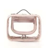 01-2_结果 Black Trim Clear PVC Cosmetic Bag Double‑Zipper Transparent Travel Toiletry Pouch