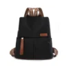 02-1 black‑brown‑color‑block‑oxford‑women‑anti‑theft‑backpack Black Brown Color‑block Oxford Fabric Women Anti‑theft Backpack