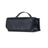 Portable Black Oxford Roll‑Up Makeup Brush Bag Foldable Cosmetic Organizer Pouch
