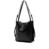 Diamond‑Quilted Tote Bucket Bag Large‑Capacity Women Daily Purse