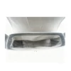 Women's Metallic Silver Shoulder Bag Minimalist Flap Baguette Bag