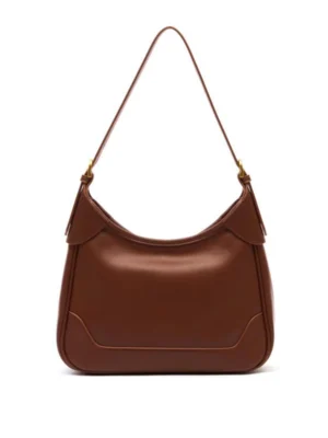Patchwork Hobo Shoulder Bag Retro Smooth Leather Under‑arm Handbag