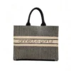 06 Black beige geometric circle pattern structured tote bag with leather top handles Women's Geometric Pattern Tote Bag Structured Top-Handle Handbag