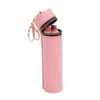 09-1 pink‑cross‑grain‑pu‑lipstick‑holder‑pouch‑front‑view.jpg Pink Cross‑Grain PU Lipstick Holder Pouch Mini Cosmetic Case