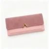 RoseVerve Women's Long Wallet with V Metal Clasp, Multi-Card Slot Purse with ID Window Wholesale