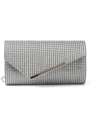 Custom Envelope Clutch Bag Metal Bar Closure Evening Purse