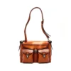 ForgeTread Vintage Leather Cargo Messenger Bag