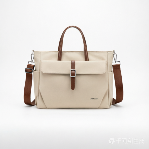 UrbanTote Women's Laptop Tote Bag, Water-Resistant Nylon Work Bag with Custom Logo