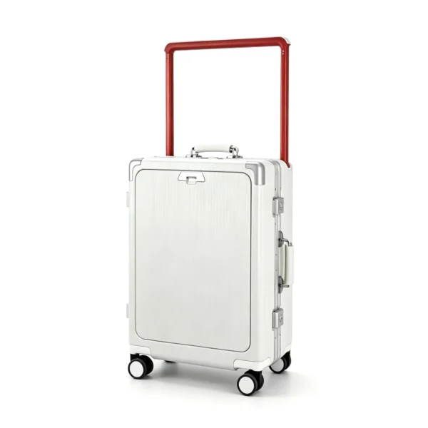 20 Inch Wide Handle Aluminum Frame Carry-on Luggage with Front Laptop Pocket