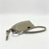 LensKeeper beige minimalist zipper sunglasses case with wrist strap front view LensKeeper OEM Minimalist Zipper Sunglasses Case with Wrist Strap