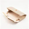 LumiClutch Gold Glitter Evening Clutch with Chain Strap, Shimmer Envelope Party Bag with Metal Trim