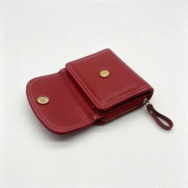 CrimsonFold OEM Croc-Embossed Wristlet Wallet with Accordion Card Slots