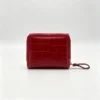 CrimsonFold OEM Croc-Embossed Wristlet Wallet with Accordion Card Slots