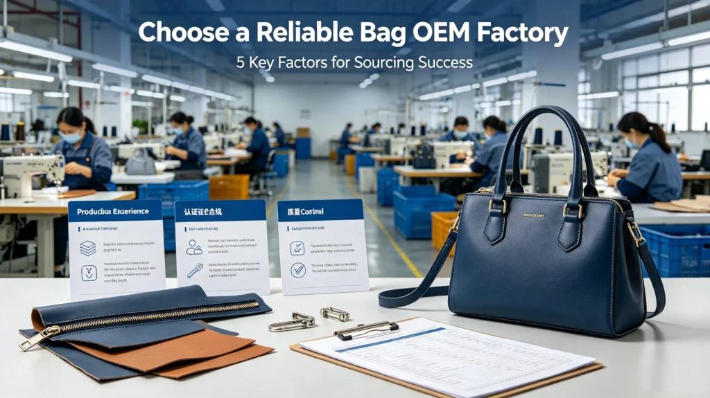 Key factors for choosing a reliable bag OEM factory: production experience, certification compliance and quality control, with manufacturing workshop background