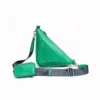 TriAngle Geometric Triangle PU Leather Crossbody Bag, Angular Sling Bag with Mini Coin Pouch, Multi-Color