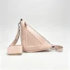 TriAngle Geometric Triangle PU Leather Crossbody Bag, Angular Sling Bag with Mini Coin Pouch, Multi-Color