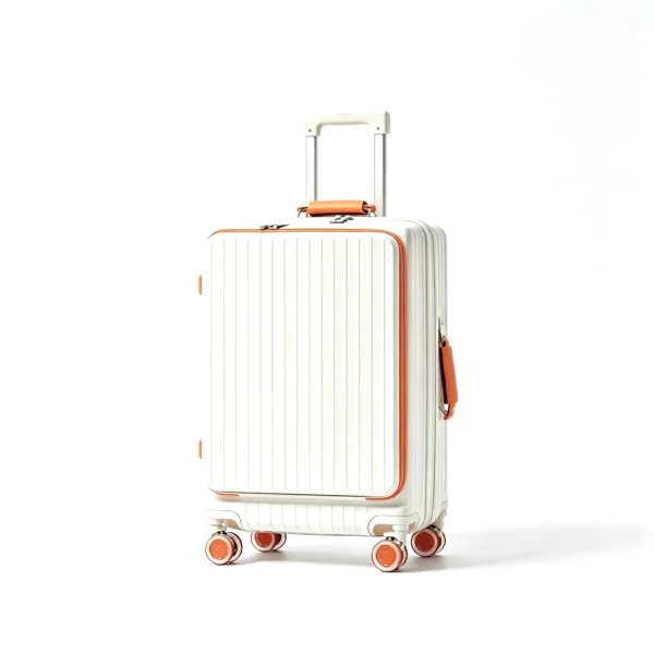 20 Inch Front Pocket Hard Shell Carry-on Luggage with 360° Spinner Wheels