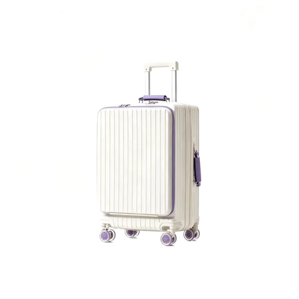 20 Inch Front Pocket Hard Shell Carry-on Luggage with 360° Spinner Wheels