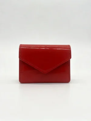 Glossette OEM Patent Leather Envelope Card Holder with Snap Flap