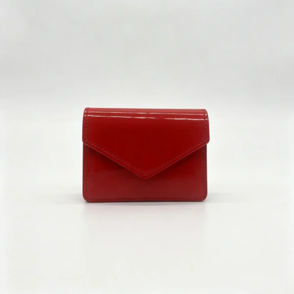 Glossette OEM Patent Leather Envelope Card Holder with Snap Flap