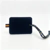 7-2 BadgeMate OEM PU Leather ID Badge Holder with Woven Lanyard