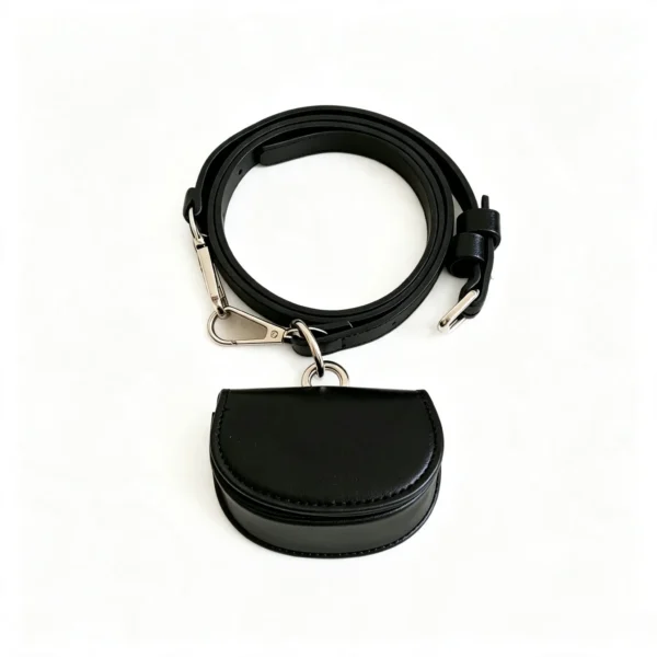MicroSaddle Mini Leather Crossbody Belt Bag, Minimalist Waist Pouch with Custom Logo