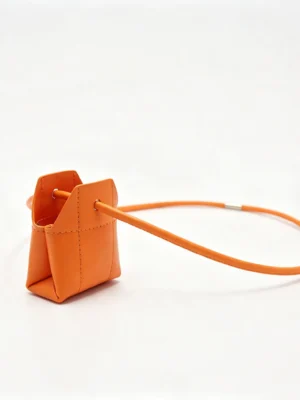 TinyTote OEM Mini PU Leather Handbag Pouch with Crossbody Strap