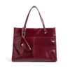 ZA05-2_结果 Women Glossy Tote Handbag With Mini Pouch