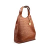 Women Crocodile Embossed Large Tote Handbag