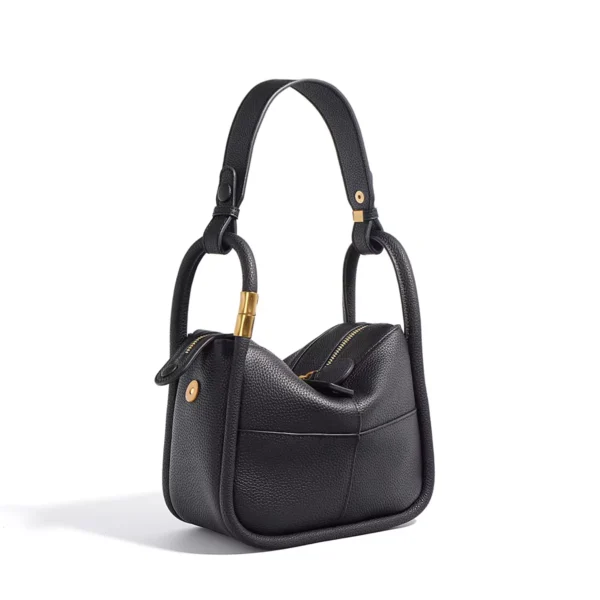 Women Pebbled Leather Hobo Shoulder Crossbody Bag
