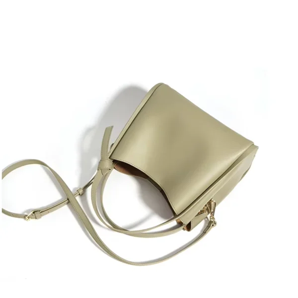 Women Minimalist Bucket Tote Handbag Crossbody Bag