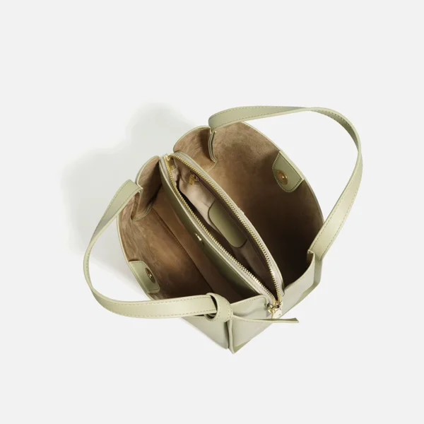Women Minimalist Bucket Tote Handbag Crossbody Bag