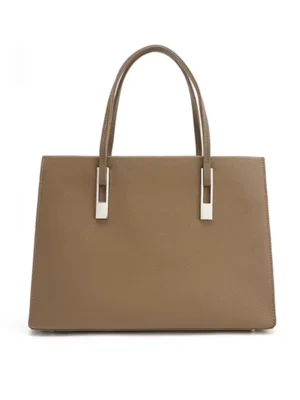 ZA13-1 women‑pebbled‑leather‑business‑tote‑bag‑front‑view.jpg Women Pebbled Leather Business Tote Handbag