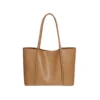 ZA19-1_结果 Women Minimalist Large Black Office Tote Shoulder Bag