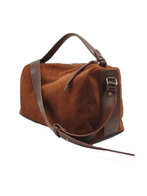 Suede Vintage Large Crossbody Bag