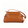 Women Vintage Brown Top Handle Crossbody Bag Smooth Faux Leather Retro Shoulder Satchel