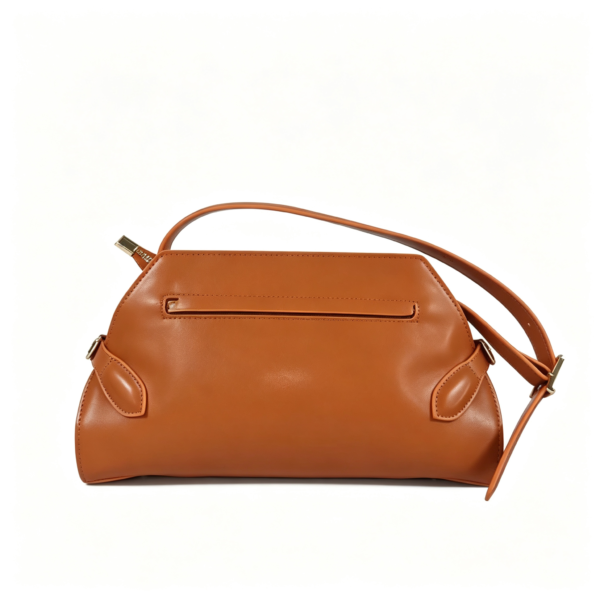 Women Vintage Brown Top Handle Crossbody Bag Smooth Faux Leather Retro Shoulder Satchel
