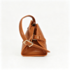 Women Vintage Brown Top Handle Crossbody Bag Smooth Faux Leather Retro Shoulder Satchel